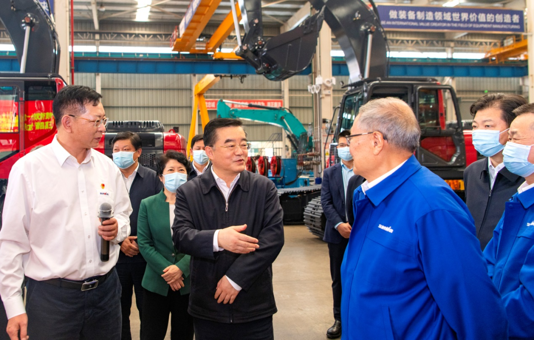 湖南省委书记张庆伟调研九州ku酷游智能