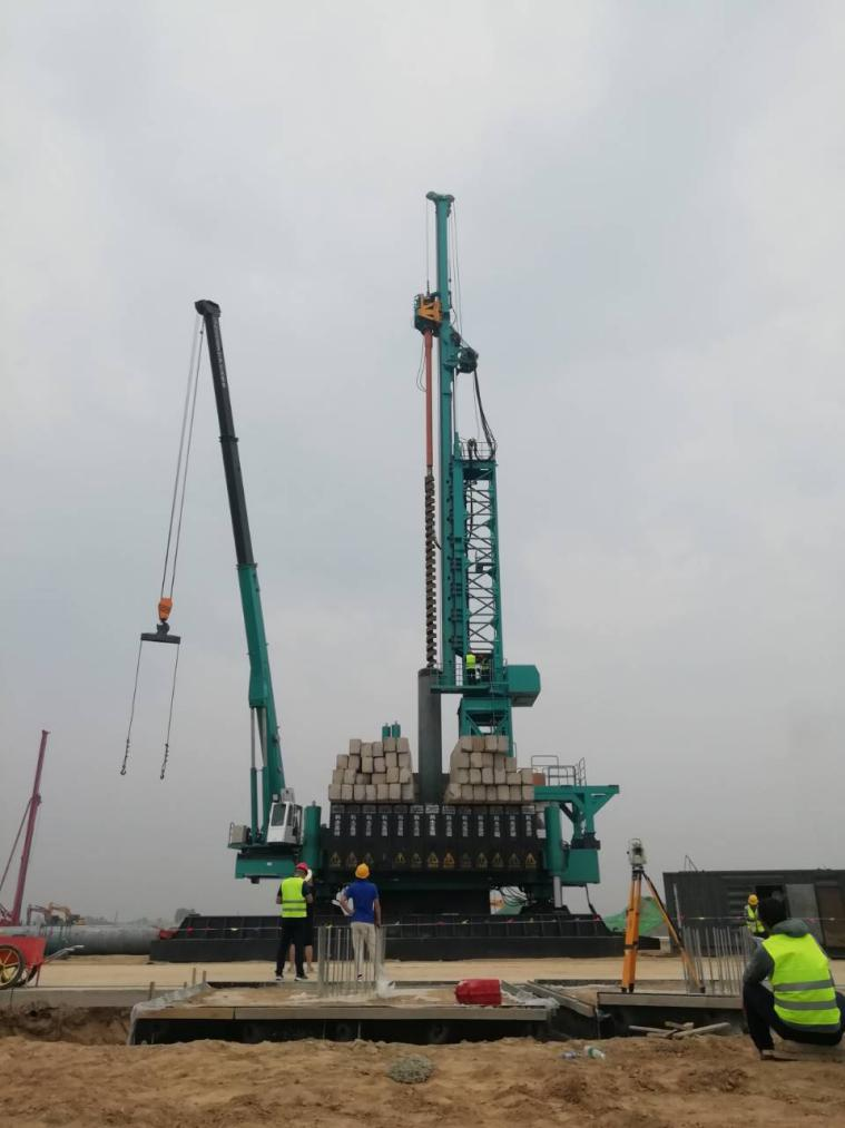 创下纪录！！九州ku酷游智能引孔式静力压桩机首次应用于高铁项目