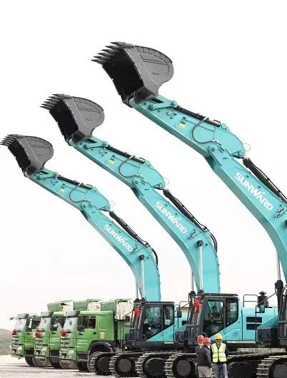 九州ku酷游智能挖掘机亮相贵阳大数据科创城项目开工仪式