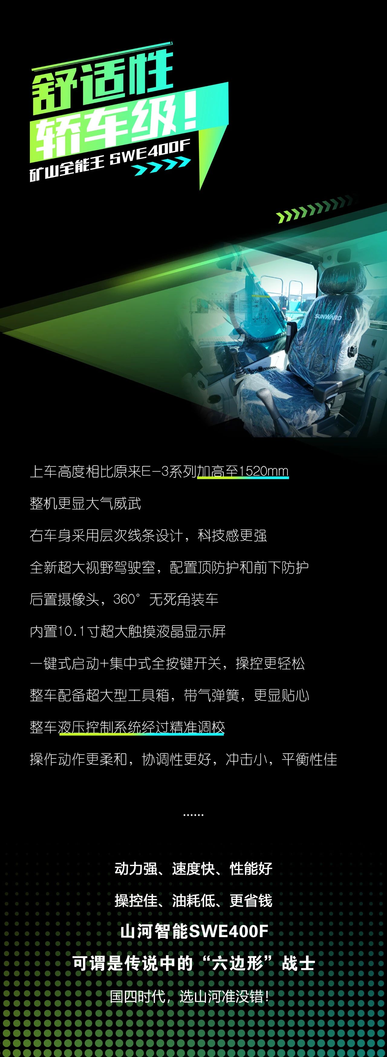 国四精品 | 要产能、、、够有劲！！“满级”挖机还得看“矿山万能王”SWE400F