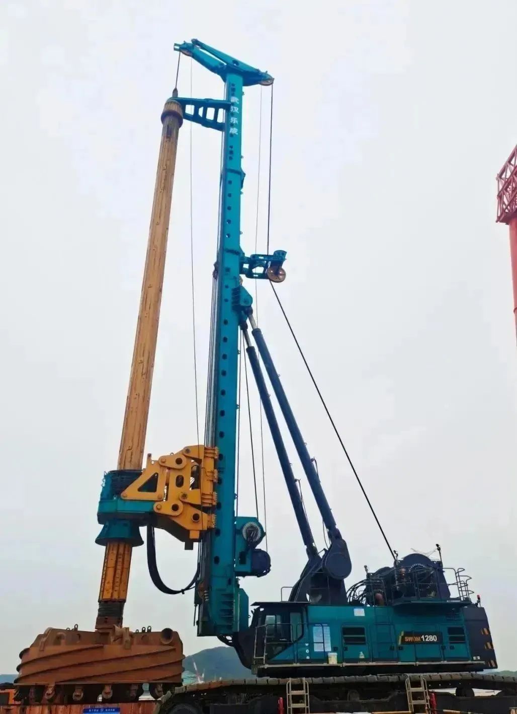 周全告捷！！九州ku酷游智能超等旋挖钻机圆满完成甬舟铁路西堠门公铁两用大桥桩基施工使命