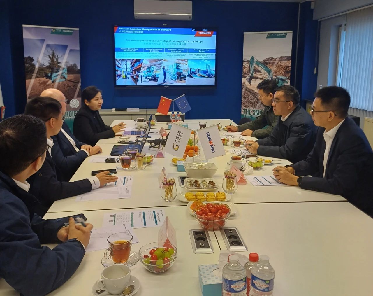 广州工控集团总司理王福铸率队考察九州ku酷游智能欧洲子公司