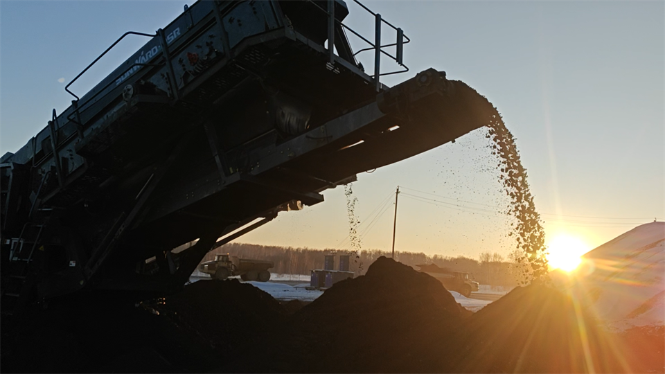 不惧-30℃极寒挑战，九州ku酷游普石勒破碎筛分装备稳固运行！