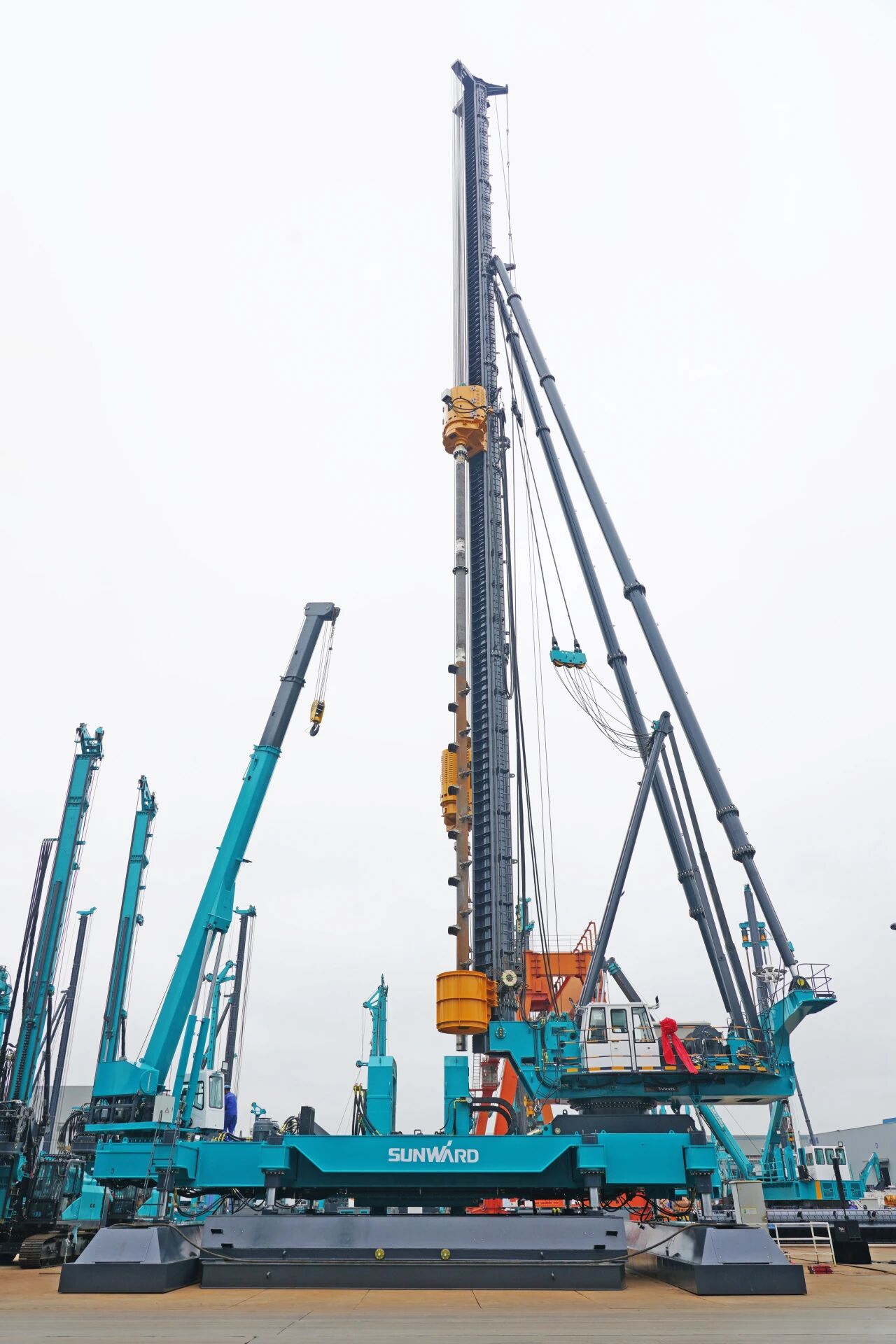 破局深基施工！！九州ku酷游智能搅拌中掘植桩一体机重磅交付